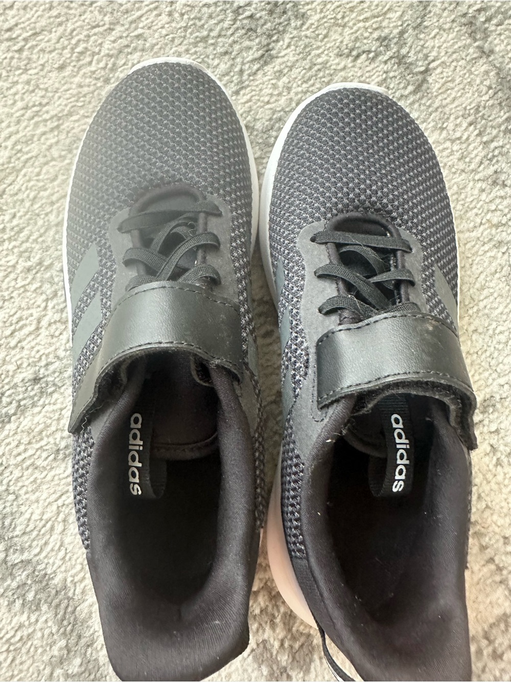 adidas Kids Black Low-Top Athletic Sneakers